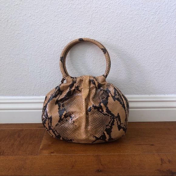 Donald J. Pliner Handbags - Couture Donald J Pliner snakeskin rounded bag